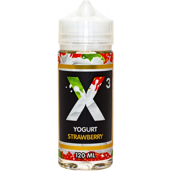 Купить жидкость X-3 YOGHURT 120мл для электронных сигарет 