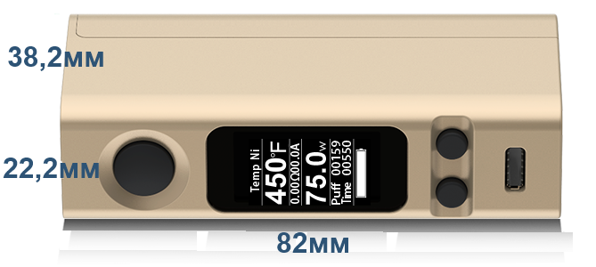 Батарейный мод Joyetech eVic-VTC Mini с клиромайзером Tron